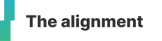 The aligment colour logo